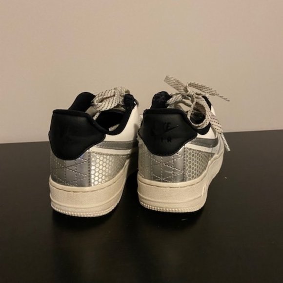 Nike Air Force 1 3M Summit White Size 5.5 - Picture 3 of 9